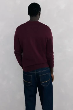 Jersey cuello caja lana merino y cashmere