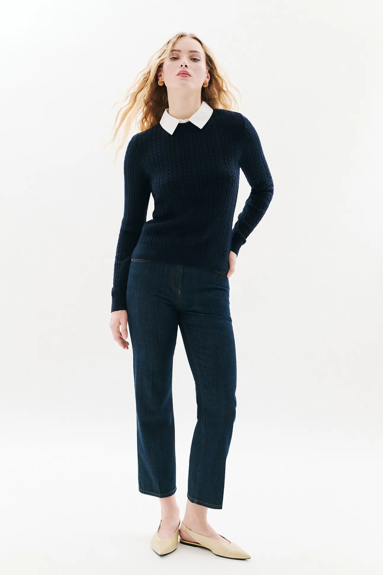 Jersey cuello camisa