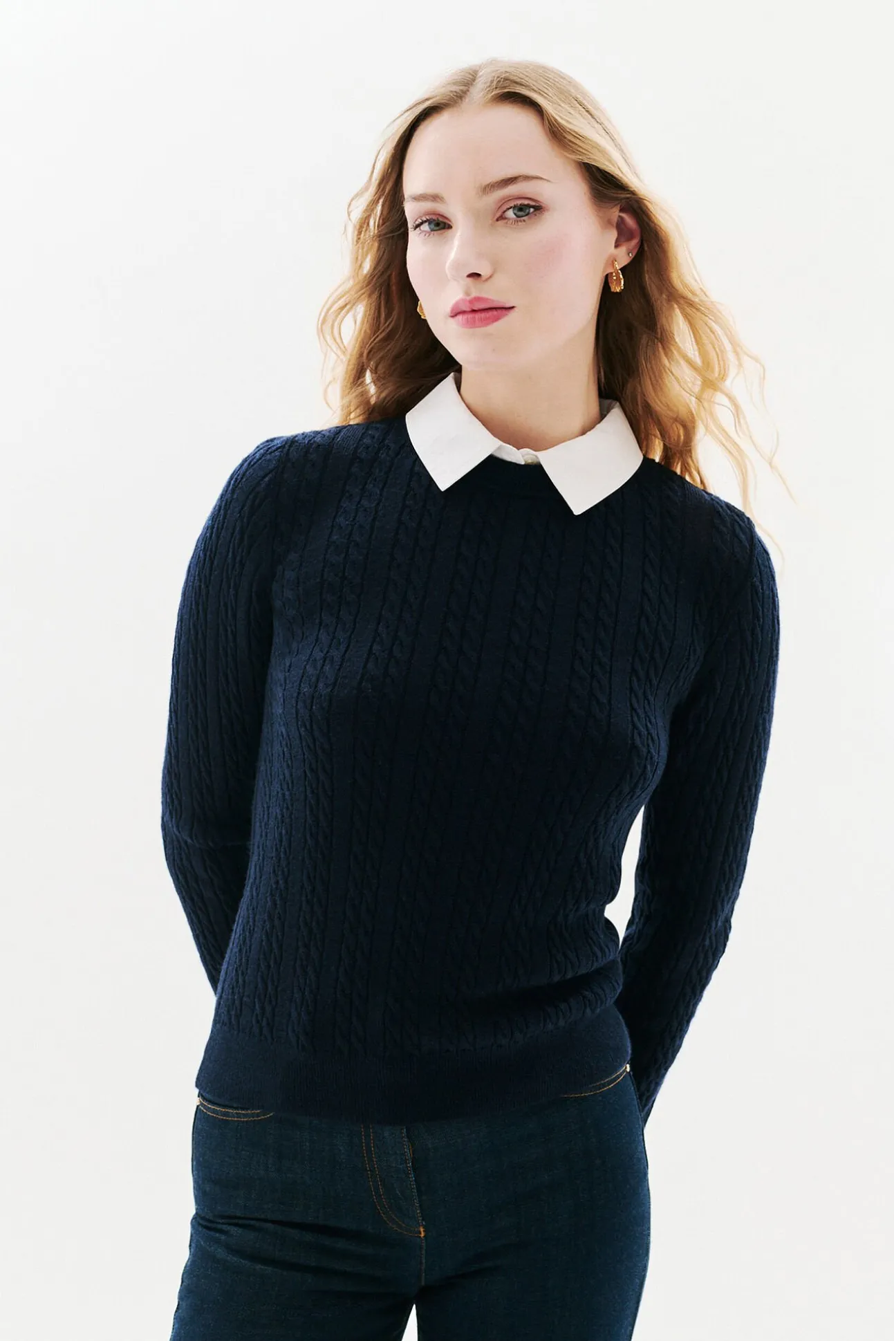 Jersey cuello camisa