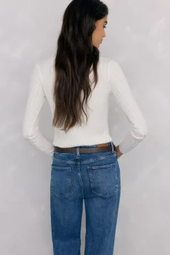 Jersey cuello cisne básico ochitos