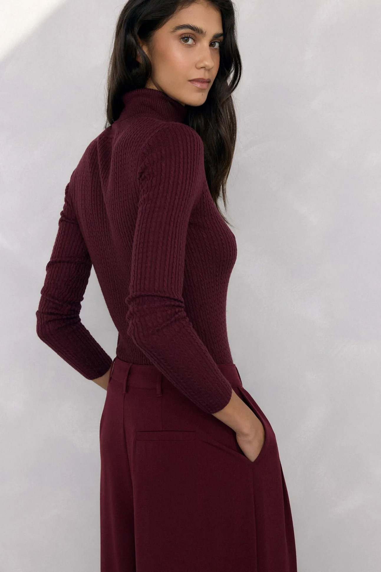 Jersey cuello cisne básico ochitos