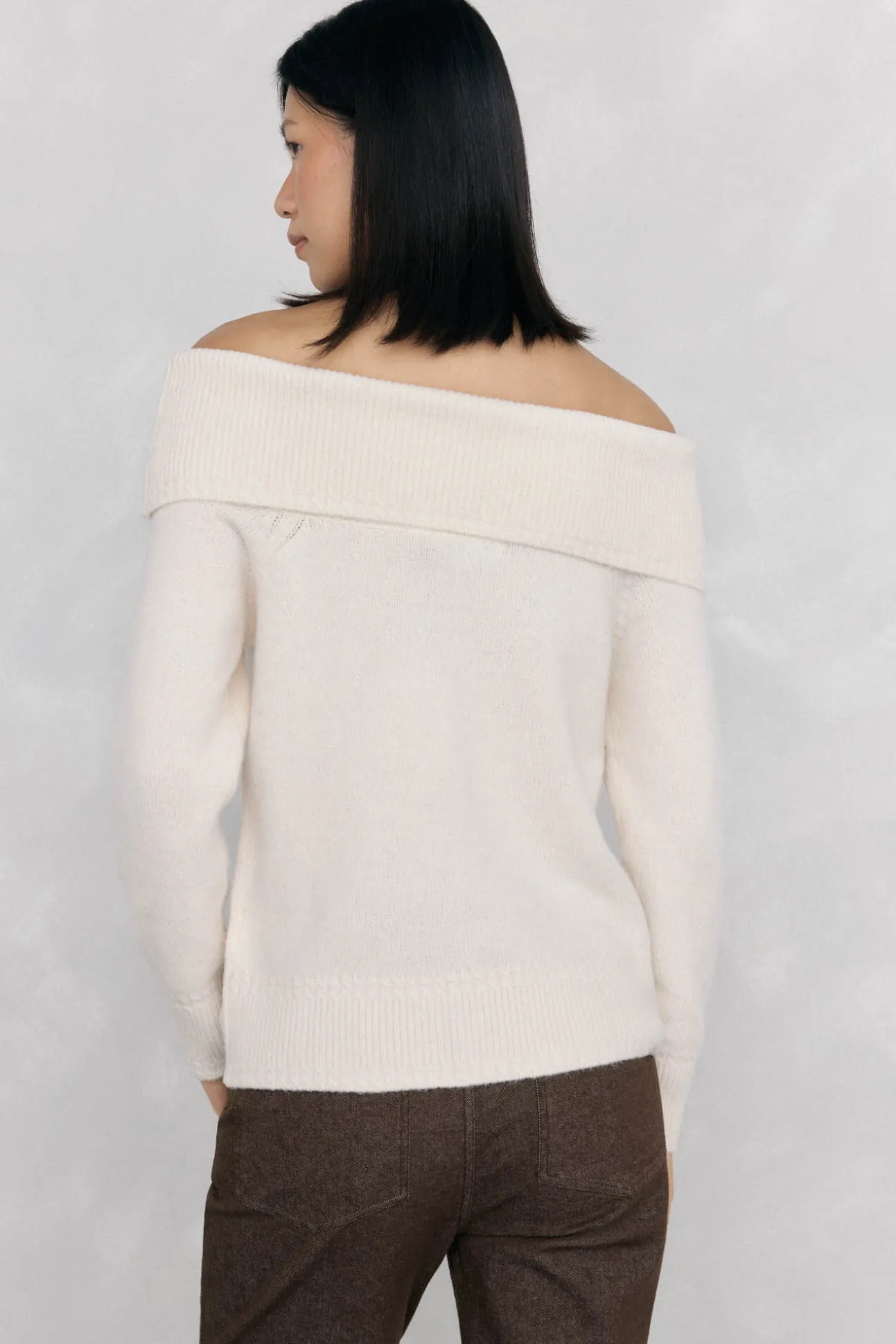 Jersey cuello envolvente