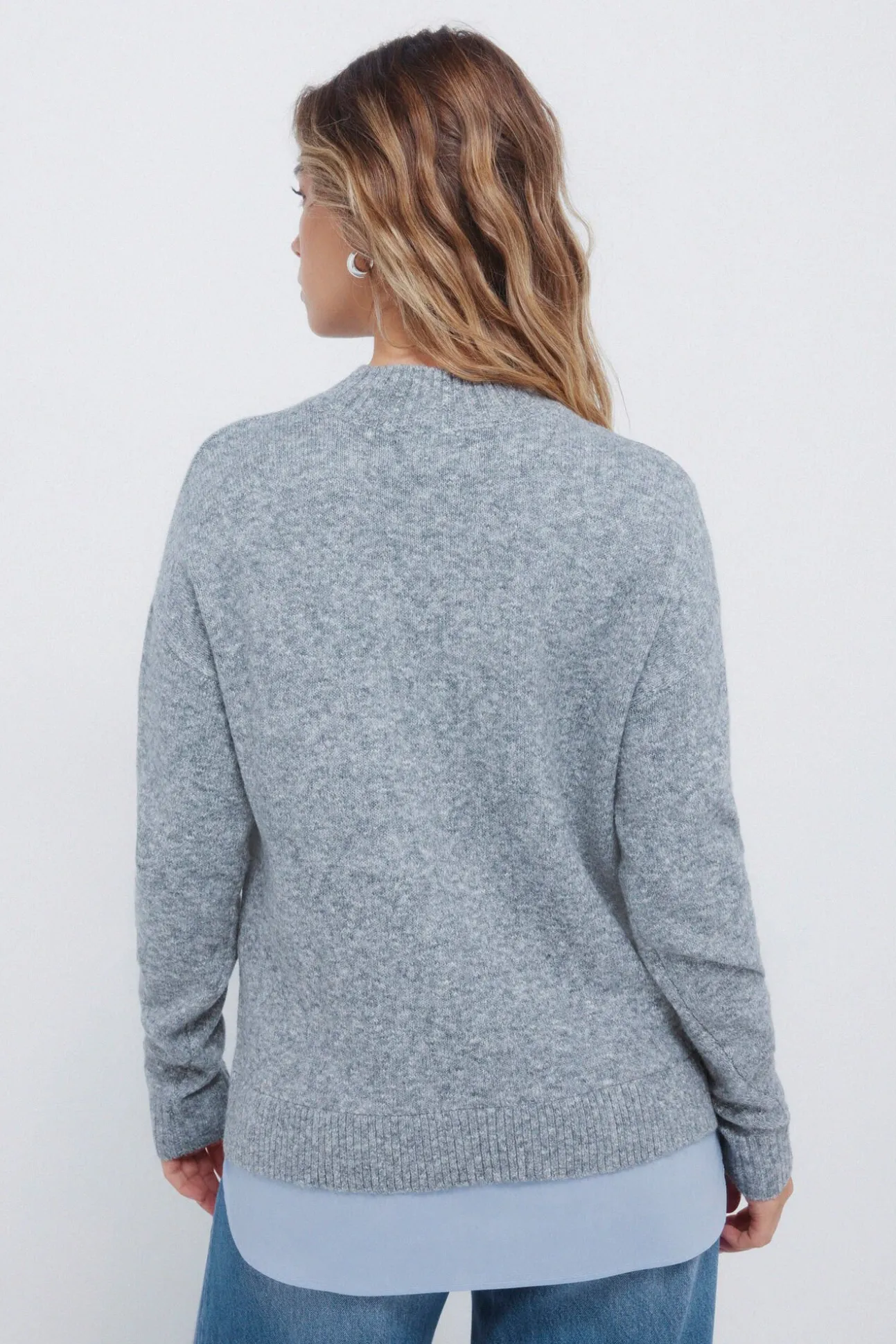 Jersey cuello perkins combinado