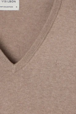 Jersey cuello pico retro