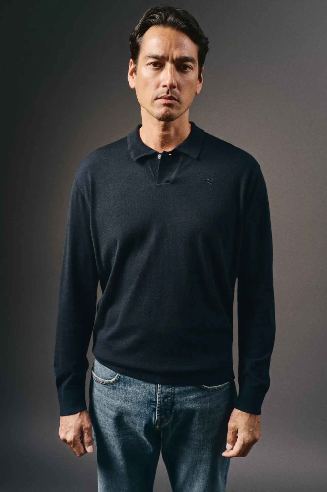 Jersey cuello polo algodón