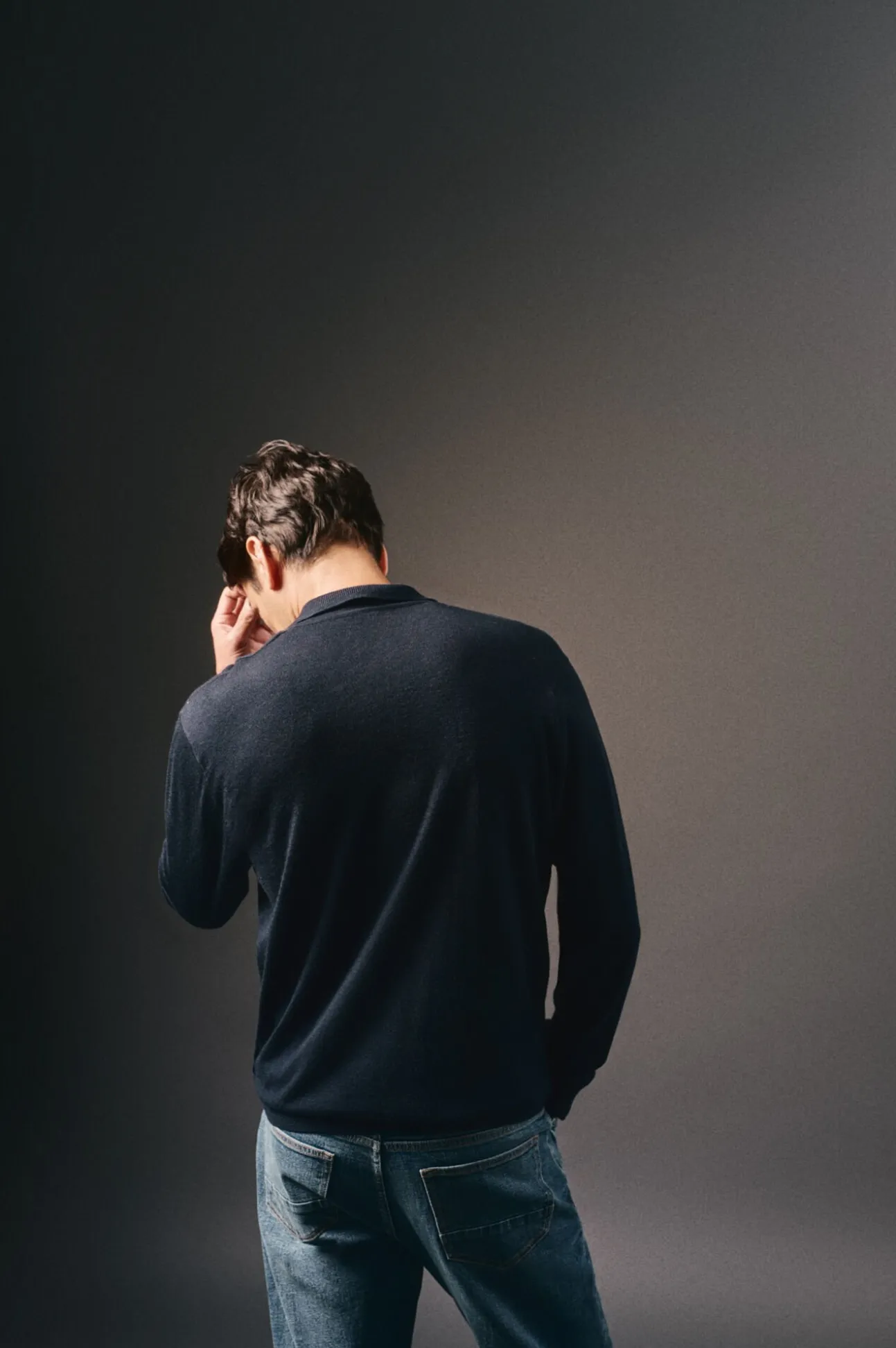 Jersey cuello polo algodón