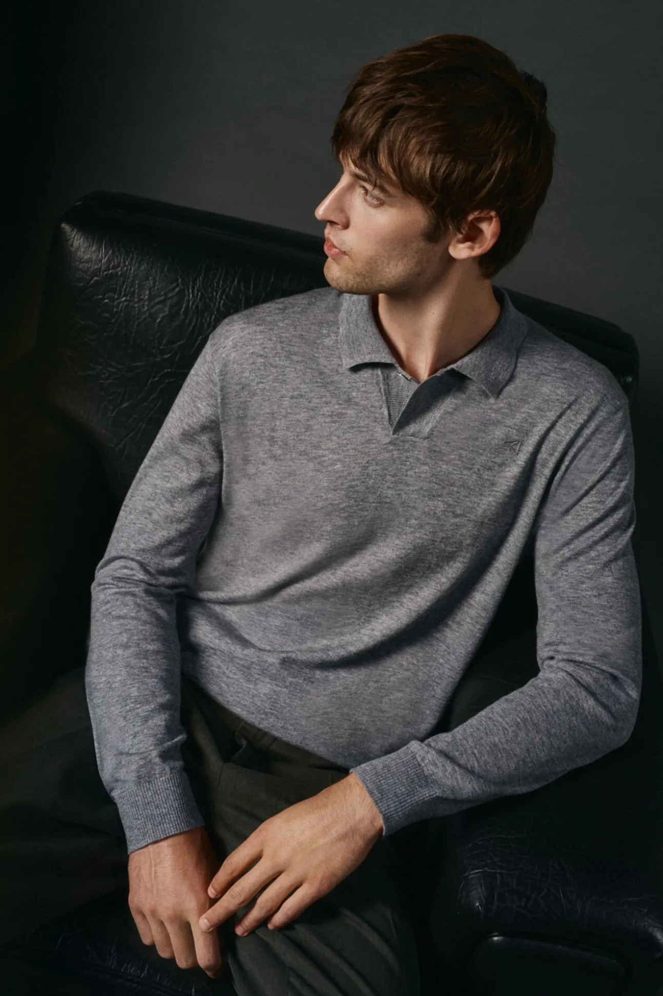 Jersey cuello polo algodón