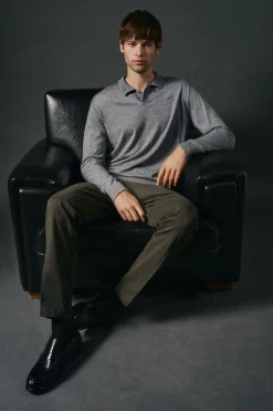 Jersey cuello polo algodón