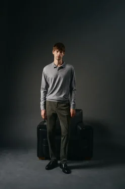 Jersey cuello polo algodón