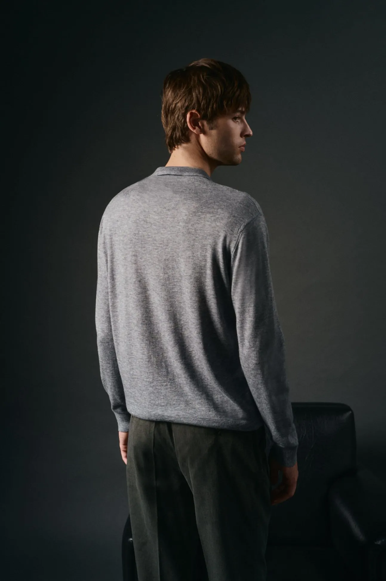 Jersey cuello polo algodón