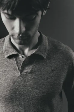 Jersey cuello polo algodón