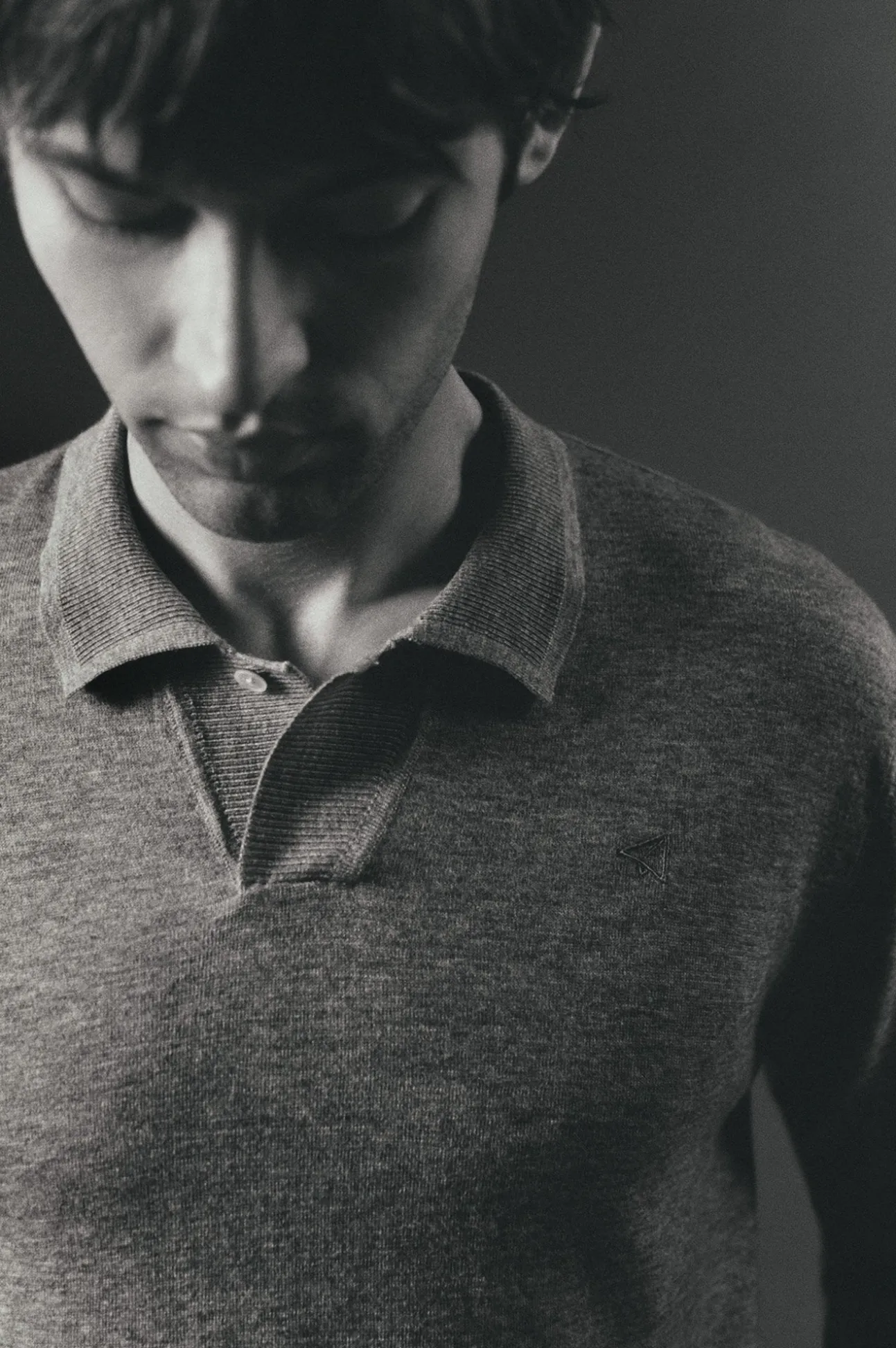 Jersey cuello polo algodón