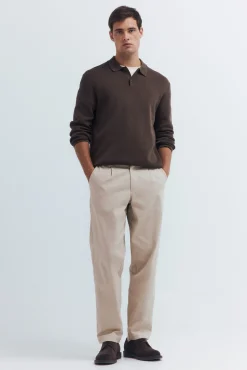 Jersey cuello polo botones