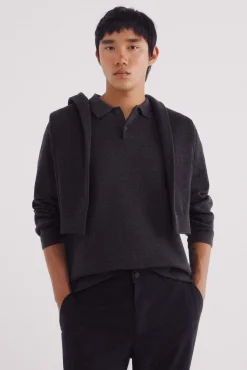 Jersey cuello polo botones