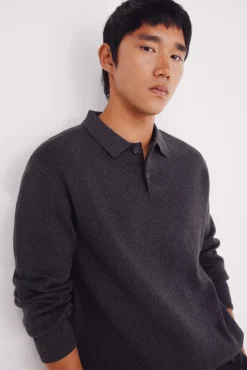 Jersey cuello polo botones