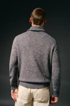 Jersey cuello polo cremallera algodón