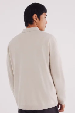 Jersey cuello polo cremallera