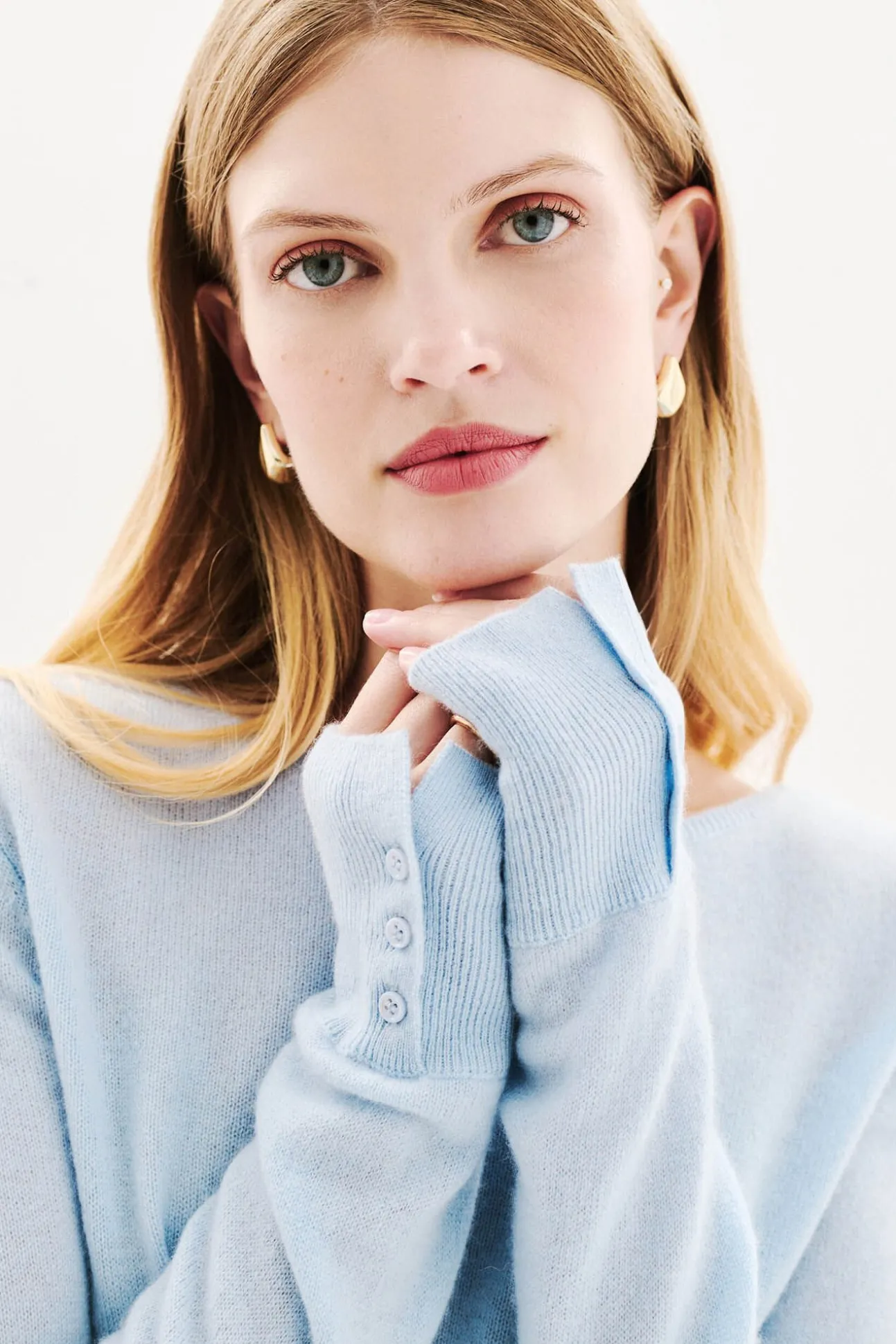 Jersey cuello redondo 100% cachemir