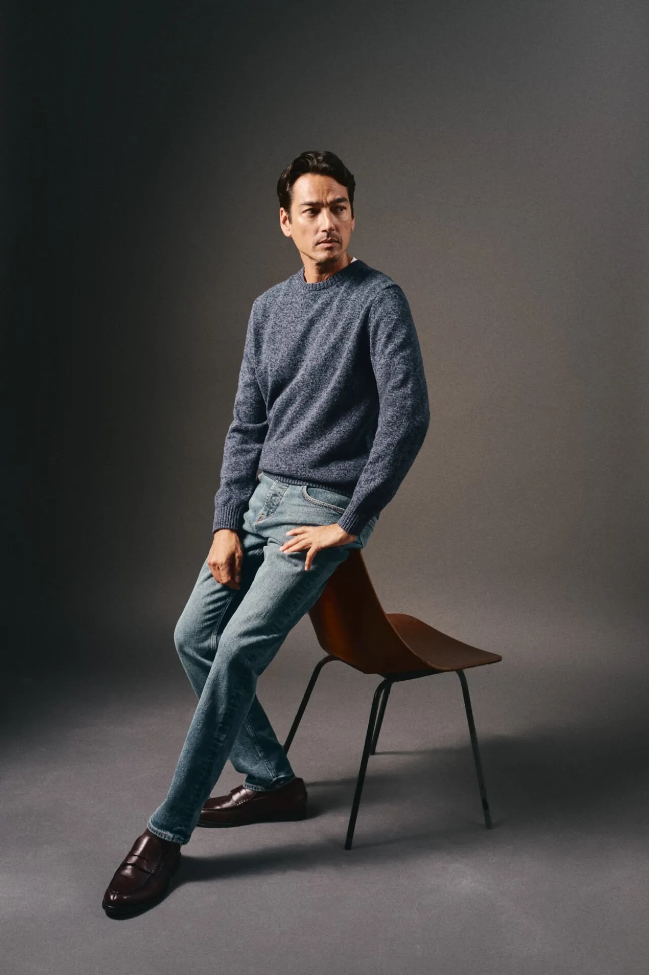 Jersey cuello redondo algodón torzal