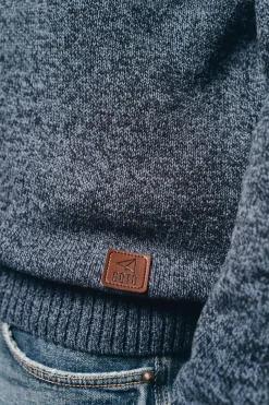 Jersey cuello redondo algodón torzal