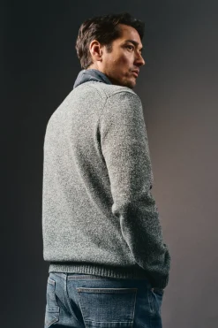 Jersey cuello redondo algodón torzal