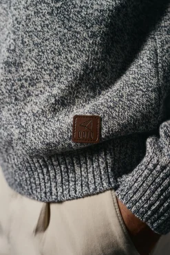 Jersey cuello redondo algodón torzal