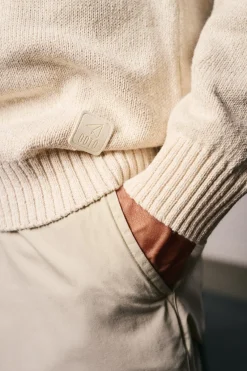 Jersey cuello redondo algodón torzal