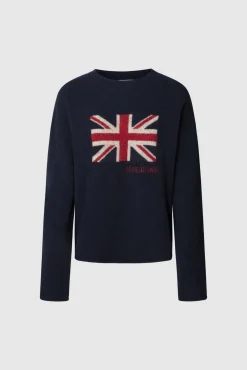 Jersey Cuello Redondo Con Bandera