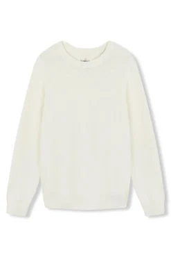 Jersey cuello redondo crudo algodón