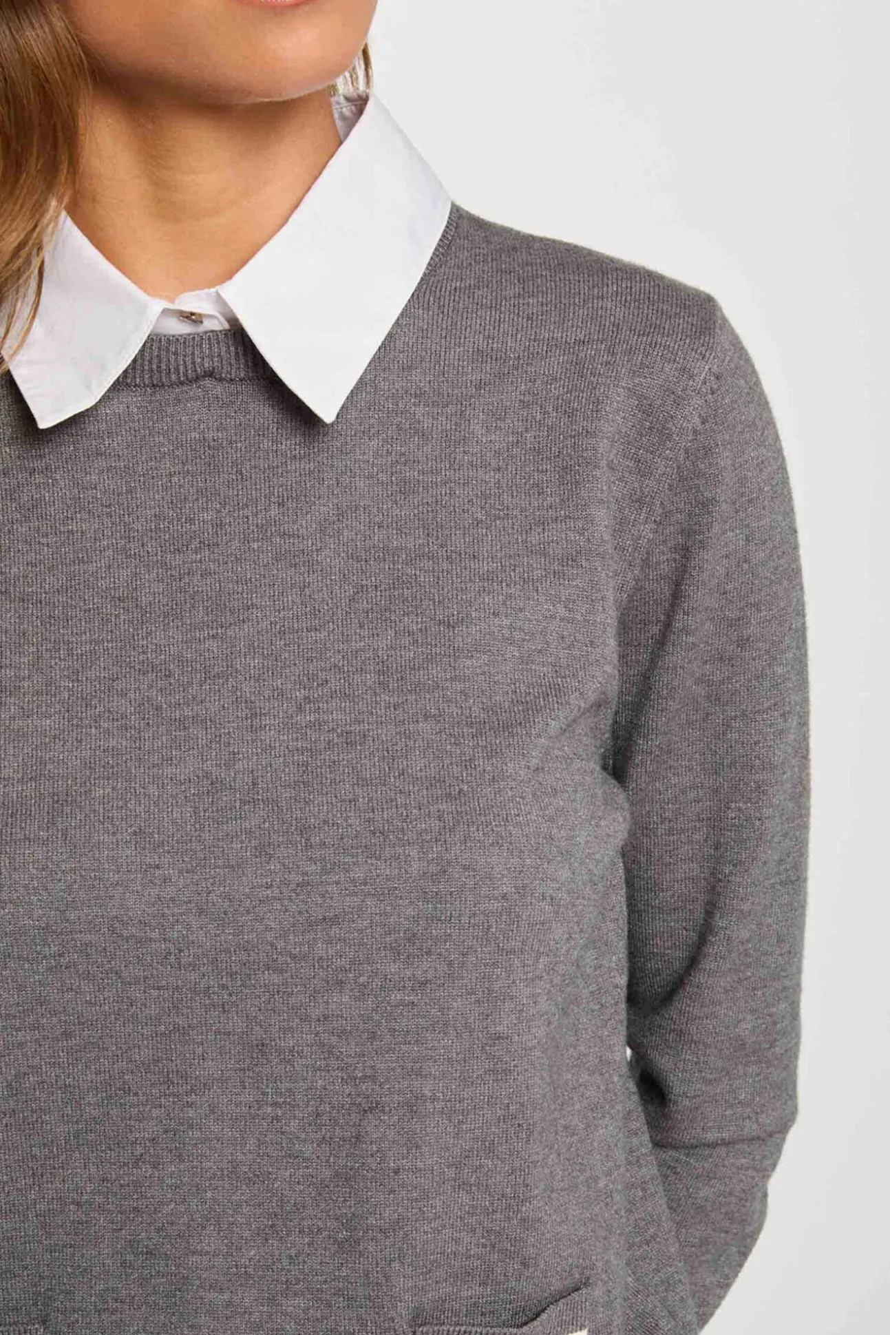 Jersey cuello tipo camisa