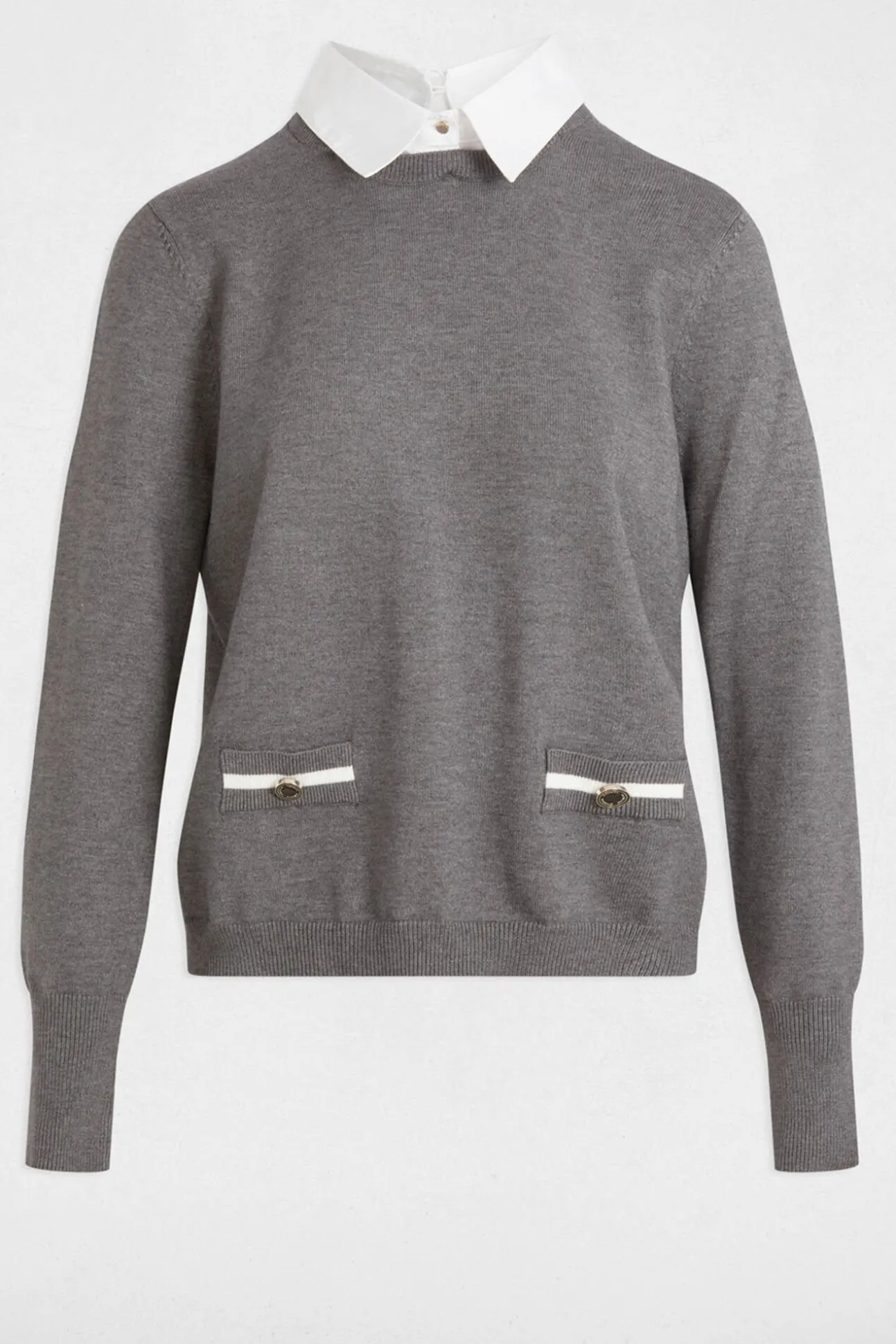 Jersey cuello tipo camisa