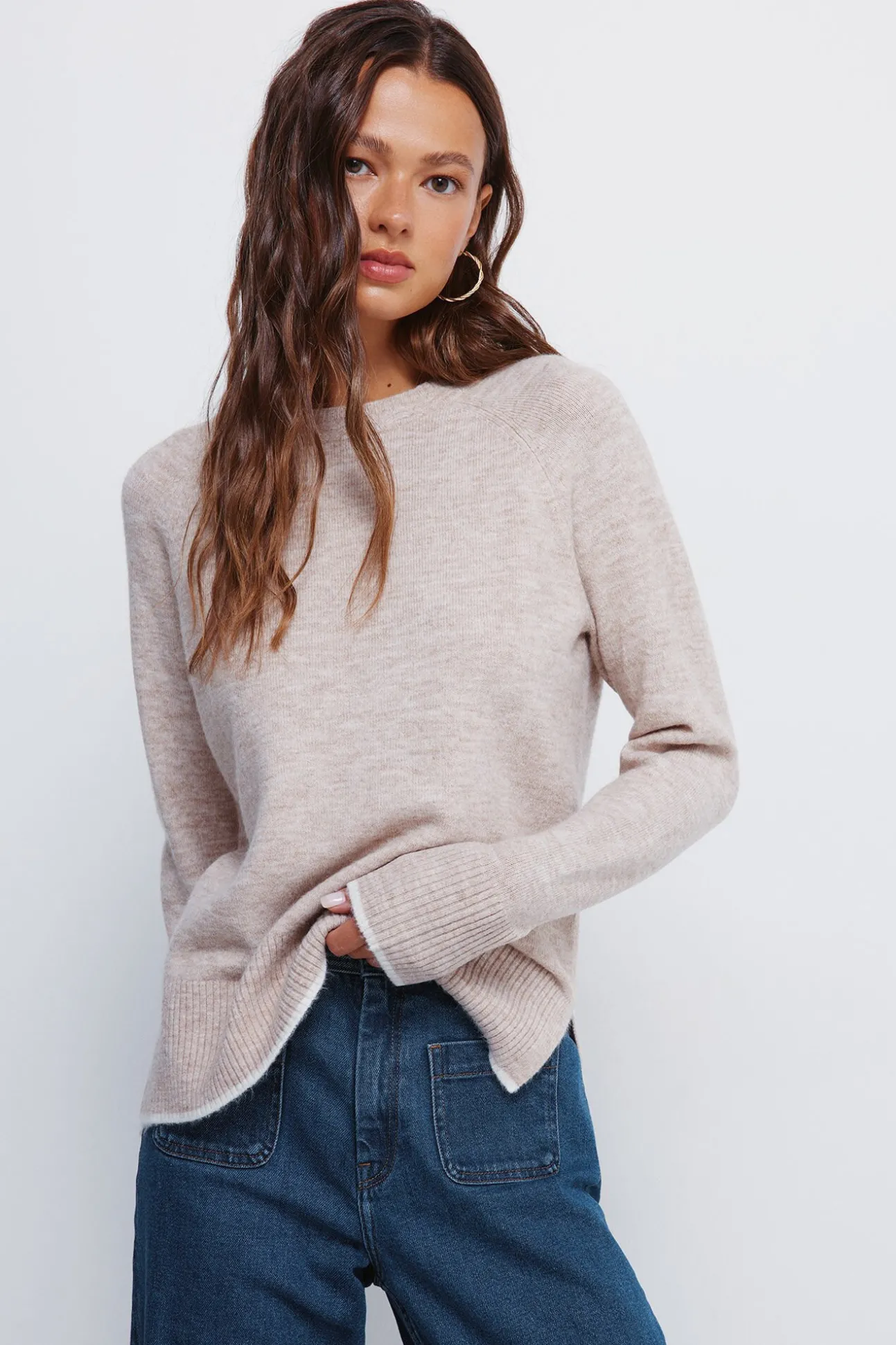 Jersey cuello trenzado