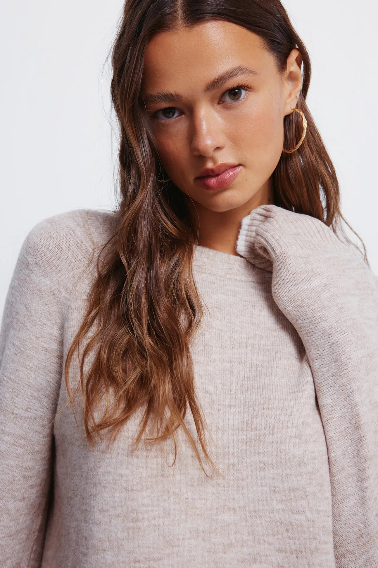 Jersey cuello trenzado