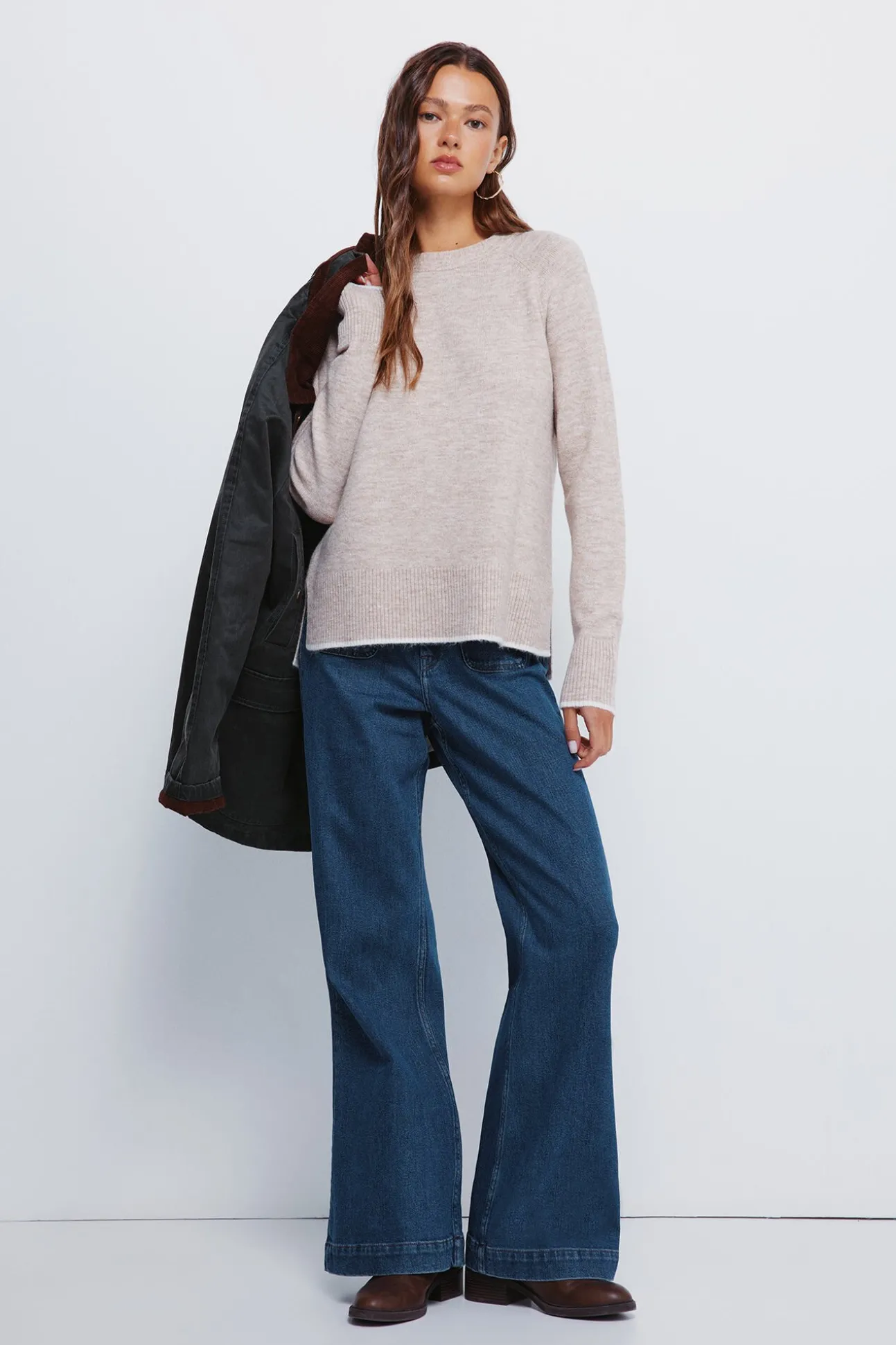 Jersey cuello trenzado