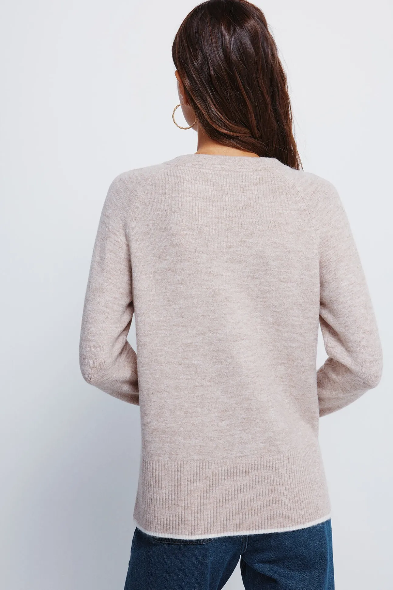 Jersey cuello trenzado