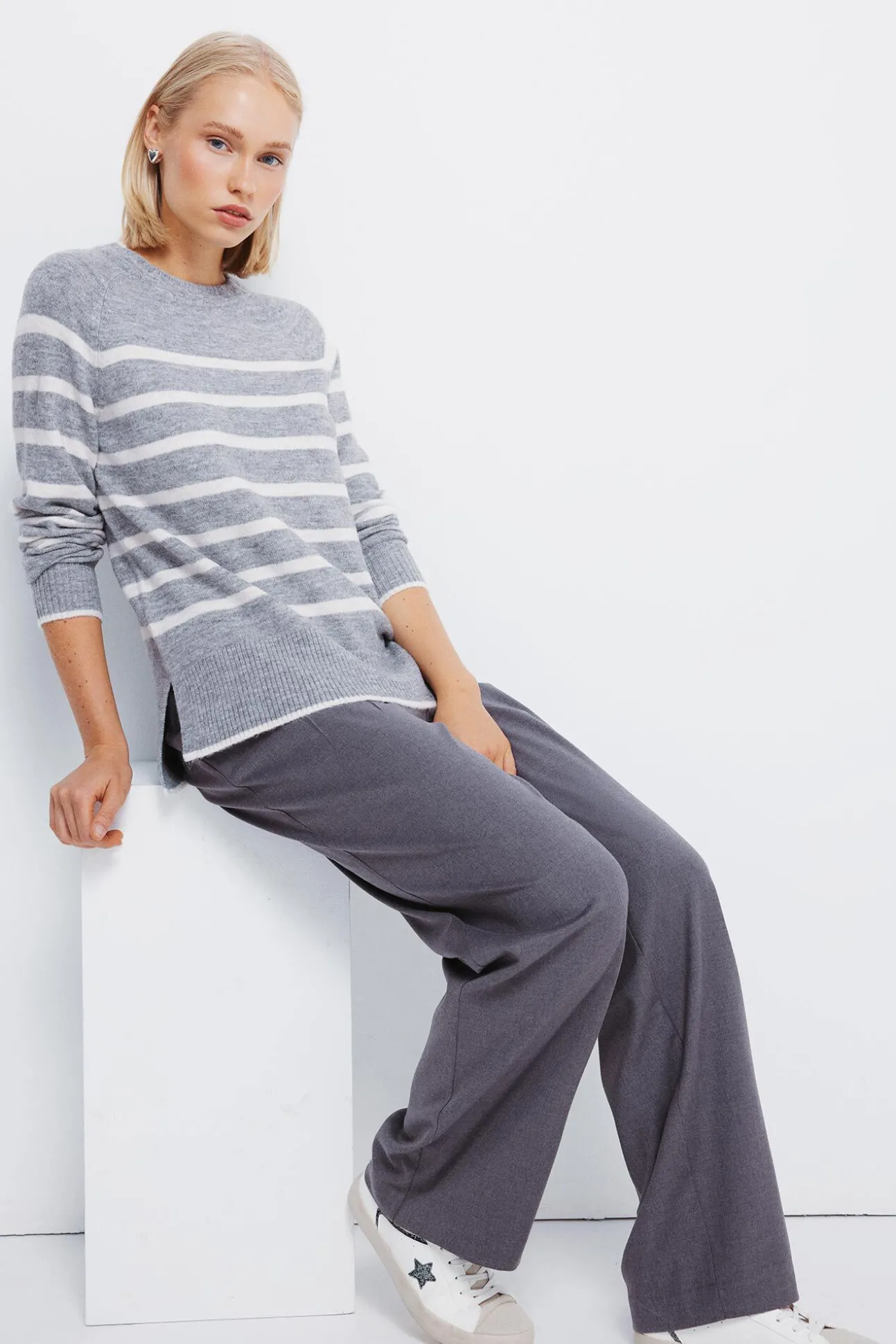 Jersey cuello trenzado