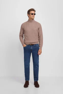 Jersey cuello vuelto de ochos