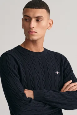 Jersey de algodón con cuello redondo