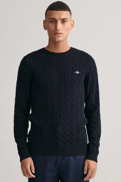 Jersey de algodón con cuello redondo