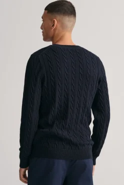 Jersey de algodón con cuello redondo