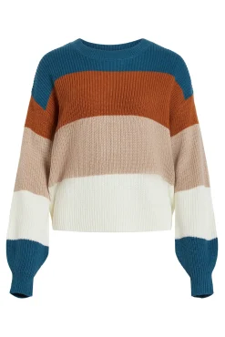 Jersey de canalé con rayas