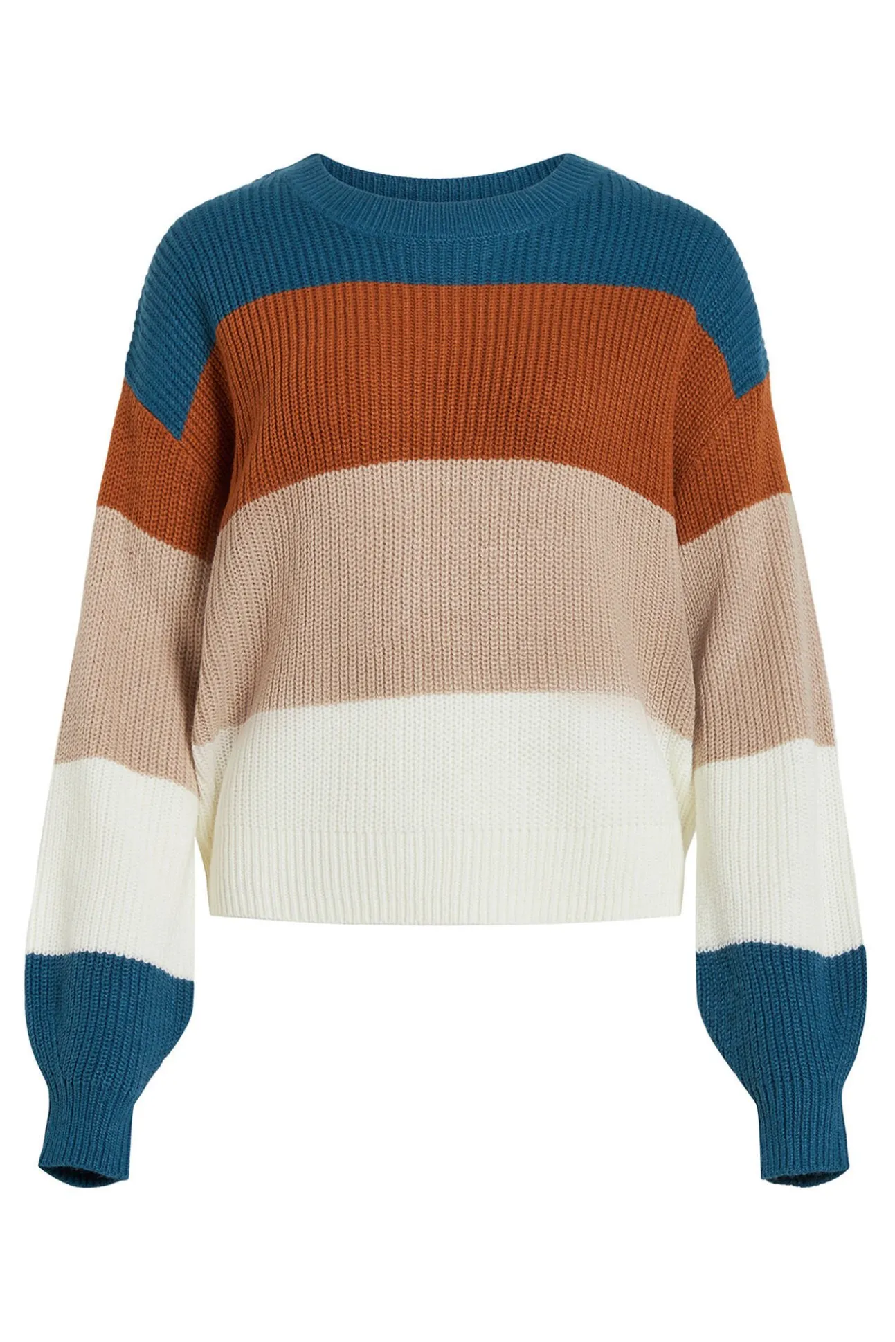 Jersey de canalé con rayas