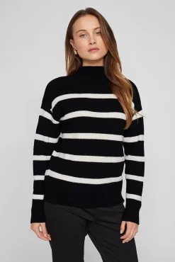 Jersey de canalé con rayas