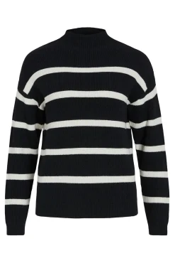 Jersey de canalé con rayas