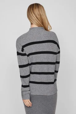 Jersey de canalé con rayas