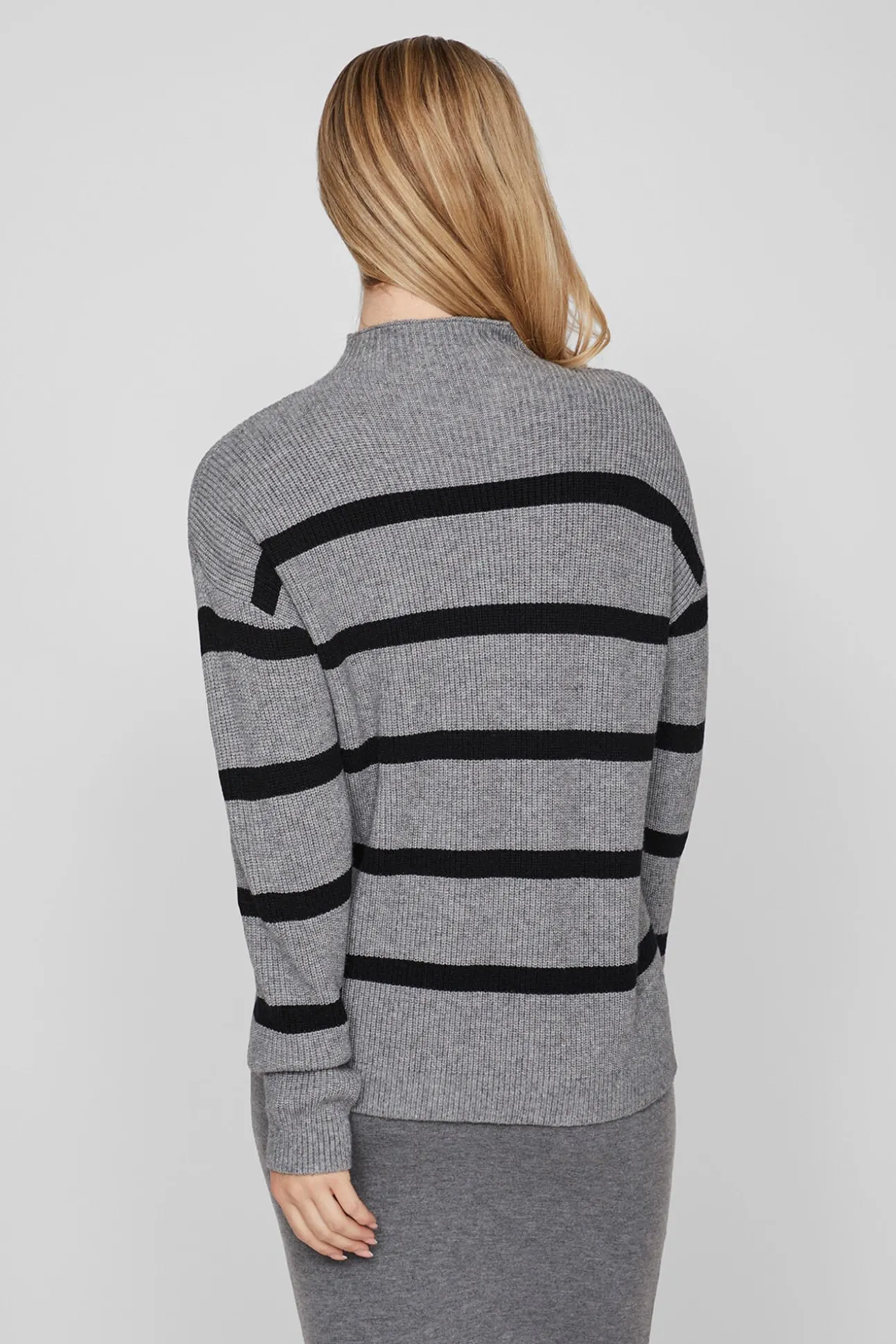 Jersey de canalé con rayas