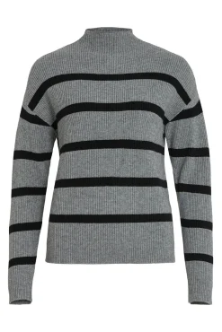 Jersey de canalé con rayas