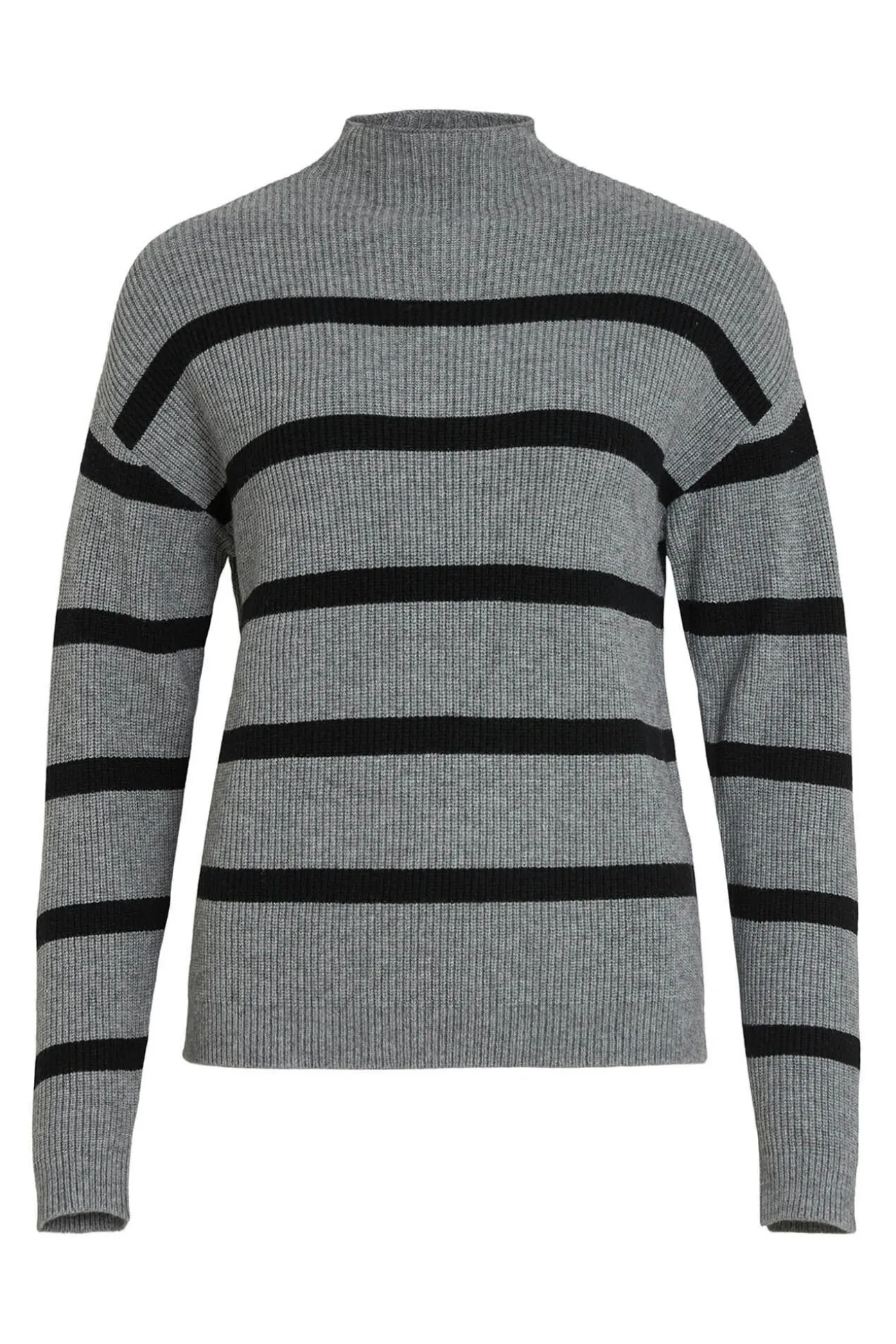 Jersey de canalé con rayas