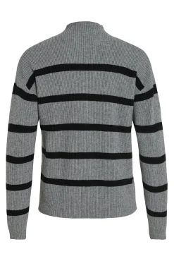 Jersey de canalé con rayas