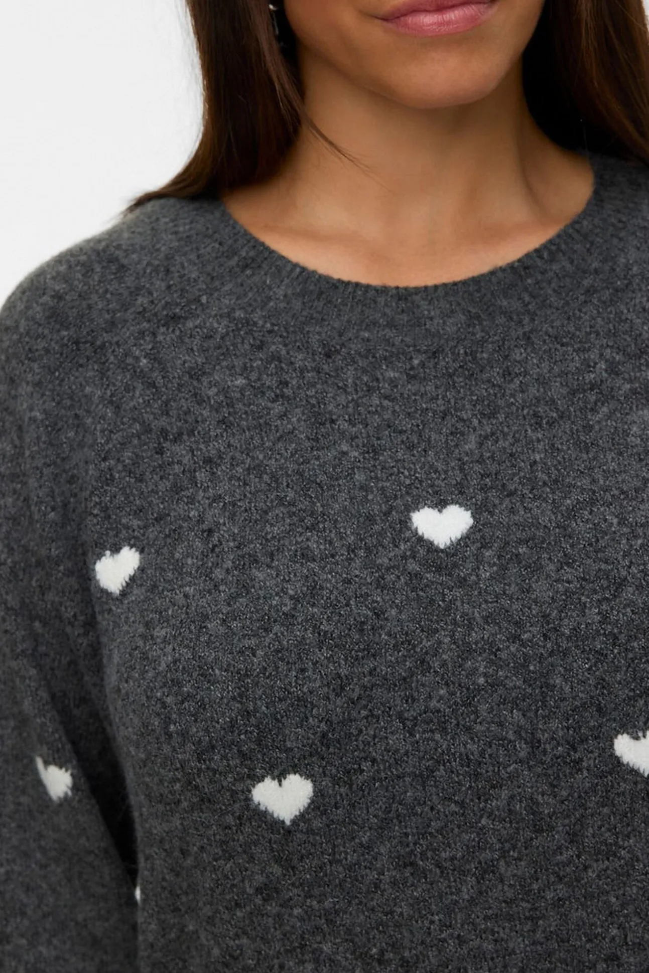 Jersey de cuello redondo talla grande